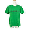 ジバンシィ GIVENCHY ラインストーンロゴ半袖Tシャツ BW70AS3YGQ グリーン コットン レディース 半袖Ｔシャツ