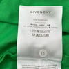 ジバンシィ GIVENCHY ラインストーンロゴ半袖Tシャツ BW70AS3YGQ グリーン コットン レディース 半袖Ｔシャツ