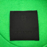 ジバンシィ GIVENCHY ラインストーンロゴ半袖Tシャツ BW70AS3YGQ グリーン コットン レディース 半袖Ｔシャツ