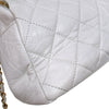 シャネル CHANEL マトラッセ2wayボーリングバッグ AS3740 ホワイト　ゴールド金具 カーフスキン レディース ショルダーバッグ