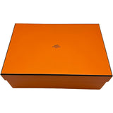 エルメス HERMES シェーヌダンクルサンダル ブラック レザー レディース サンダル