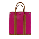 エルメス HERMES ガーデンファイル28 Z刻印 (2021年製) ビスキュイ　ローズパープル トワル　ネゴンダ レディース トートバッグ