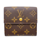 ルイ・ヴィトン LOUIS VUITTON ポルトモネ・ビエカルトクレディ M61652 ブラウン モノグラム レディース 三つ折り財布