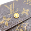 ルイ・ヴィトン LOUIS VUITTON ポルトモネ・ビエカルトクレディ M61652 ブラウン モノグラム レディース 三つ折り財布