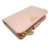 プラダ PRADA 二つ折りコンパクトウォレット 1ML225 ピンク/ゴールド金具 レザー レディース 二つ折り財布