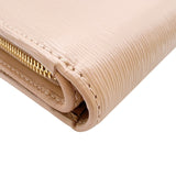 プラダ PRADA 二つ折りコンパクトウォレット 1ML225 ピンク/ゴールド金具 レザー レディース 二つ折り財布