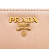 プラダ PRADA 二つ折りコンパクトウォレット 1ML225 ピンク/ゴールド金具 レザー レディース 二つ折り財布