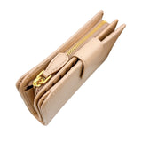 プラダ PRADA 二つ折りコンパクトウォレット 1ML225 ピンク/ゴールド金具 レザー レディース 二つ折り財布