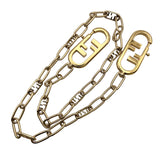 フェンディ FENDI ストラップチェーンショルダー 8AV371AHO5F0CFK ゴールド メタル レディース ショルダーストラップ