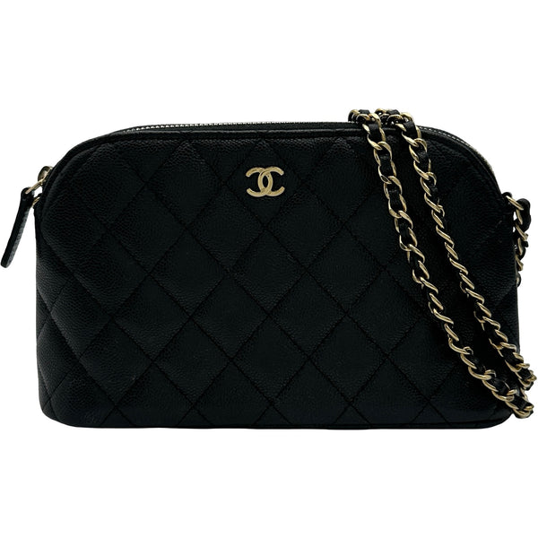シャネル CHANEL クラシックチェーンショルダーバッグ AP4016 ブラック ゴールド金具 キャビア レディース ショルダーバッグ 2341810068711_1_600x600_crop_c
