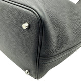 エルメス HERMES ピコタンロックMM U刻 ブルーインディゴ シルバー金具 トリヨン レディース ハンドバッグ