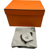 エルメス HERMES ピコタンロックMM U刻 ブルーインディゴ シルバー金具 トリヨン レディース ハンドバッグ
