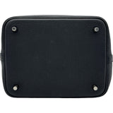 エルメス HERMES ピコタンロックMM U刻 ブルーインディゴ シルバー金具 トリヨン レディース ハンドバッグ