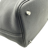 エルメス HERMES ピコタンロックMM U刻 ブルーインディゴ シルバー金具 トリヨン レディース ハンドバッグ