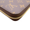 ルイ・ヴィトン LOUIS VUITTON ジッピーウォレット M41894 ブラウン/ローズバレリーヌ モノグラム ユニセックス 長財布