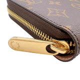 ルイ・ヴィトン LOUIS VUITTON ジッピーウォレット M41894 ブラウン/ローズバレリーヌ モノグラム ユニセックス 長財布
