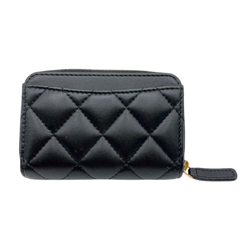 シャネル CHANEL クラシック ジップ コインパース AP0216 ブラック