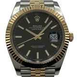 ロレックス ROLEX デイトジャスト41 126333 ブラック ゴールド/ステンレススチール 自動巻き メンズ 腕時計