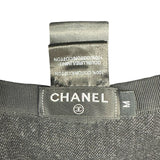 シャネル CHANEL ロゴ刺繍バケットハット ブラック コットン レディース その他ファッション雑貨