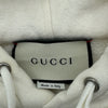 グッチ GUCCI ロゴプリントスウェットパーカー 454585 ホワイト コットン メンズ パーカー