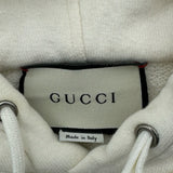 グッチ GUCCI ロゴプリントスウェットパーカー 454585 ホワイト コットン メンズ パーカー