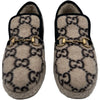 グッチ GUCCI GG総柄 ムートンシューズ ベージュ ウール/ポア レディース ローファー