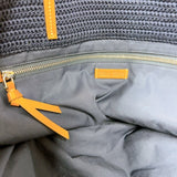 ミュウミュウ miu miu ロゴ刺繍トートバッグ 5BG280 ネイビー/レッド/ホワイト エンブロイダリー レディース トートバッグ