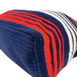 ミュウミュウ miu miu ロゴ刺繍トートバッグ 5BG280 ネイビー/レッド/ホワイト エンブロイダリー レディース トートバッグ