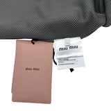 ミュウミュウ miu miu ワンポイントロゴバミューダショーツ MP1880 ネイビー ポリエステル レディース ショートパンツ