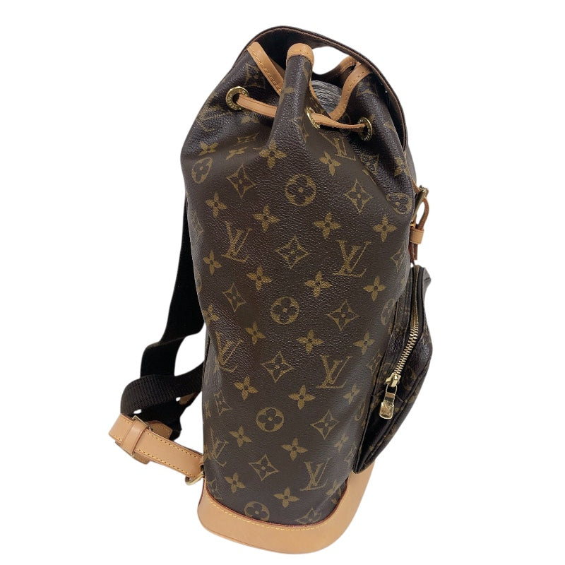 ルイ・ヴィトン LOUIS VUITTON モンスリGM M51135 ブラウン PVC