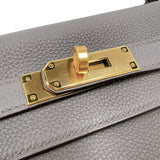 エルメス HERMES ケリー28 Y刻印　(2020年製) エタン　ゴールド金具 トゴ レディース ショルダーバッグ