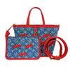 ルイ・ヴィトン LOUIS VUITTON ネヴァーフル・インサイドアウトBB LV×TM M14997 ブルー　ゴールド金具 モノグラム・チェリーデニム レディース ハンドバッグ