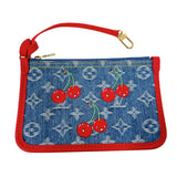 ルイ・ヴィトン LOUIS VUITTON ネヴァーフル・インサイドアウトBB LV×TM M14997 ブルー　ゴールド金具 モノグラム・チェリーデニム レディース ハンドバッグ