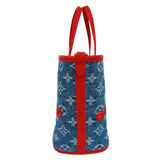 ルイ・ヴィトン LOUIS VUITTON ネヴァーフル・インサイドアウトBB LV×TM M14997 ブルー　ゴールド金具 モノグラム・チェリーデニム レディース ハンドバッグ