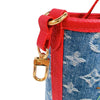 ルイ・ヴィトン LOUIS VUITTON ネヴァーフル・インサイドアウトBB LV×TM M14997 ブルー　ゴールド金具 モノグラム・チェリーデニム レディース ハンドバッグ