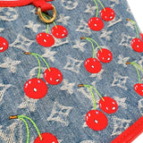 ルイ・ヴィトン LOUIS VUITTON ネヴァーフル・インサイドアウトBB LV×TM M14997 ブルー　ゴールド金具 モノグラム・チェリーデニム レディース ハンドバッグ