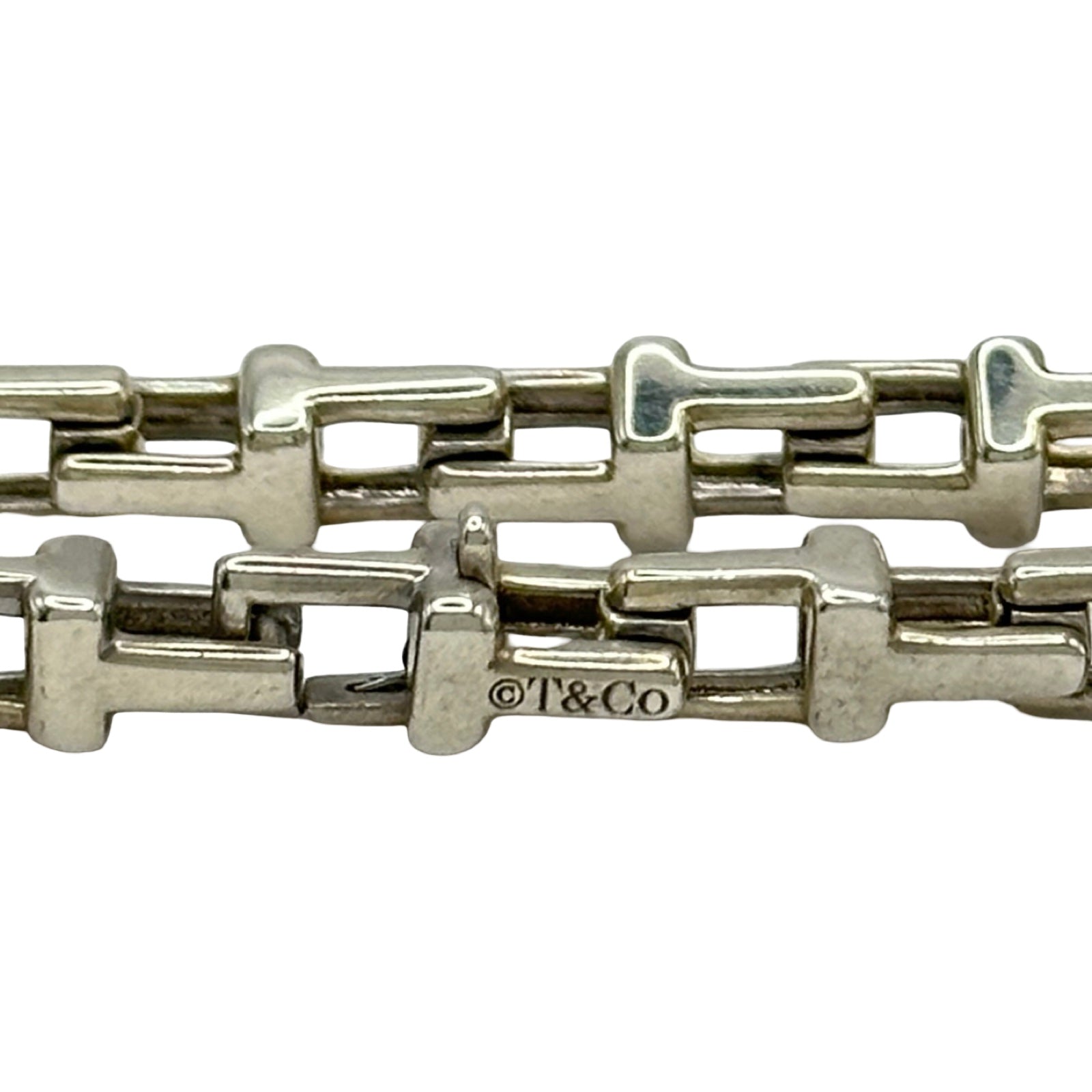 ティファニー TIFFANY＆CO Tナローネックレス シルバー Ag925