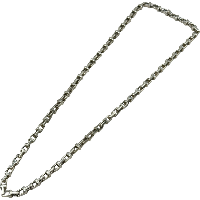 ティファニー TIFFANY＆CO Tナローネックレス シルバー Ag925