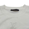 ルイ・ヴィトン LOUIS VUITTON エンボスロゴ長袖Tシャツ HSY43W ホワイト コットン メンズ 半袖Ｔシャツ