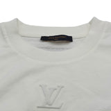 ルイ・ヴィトン LOUIS VUITTON エンボスロゴ長袖Tシャツ HSY43W ホワイト コットン メンズ 半袖Ｔシャツ