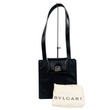 ブルガリ BVLGARI ブルガリブルガリショルダーバッグ ブラック　シルバー金具 ナイロン/レザー レディース ショルダーバッグ