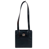 ブルガリ BVLGARI ブルガリブルガリショルダーバッグ ブラック　シルバー金具 ナイロン/レザー レディース ショルダーバッグ
