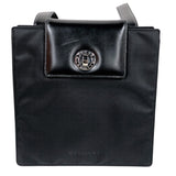 ブルガリ BVLGARI ブルガリブルガリショルダーバッグ ブラック　シルバー金具 ナイロン/レザー レディース ショルダーバッグ