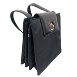ブルガリ BVLGARI ブルガリブルガリショルダーバッグ ブラック　シルバー金具 ナイロン/レザー レディース ショルダーバッグ