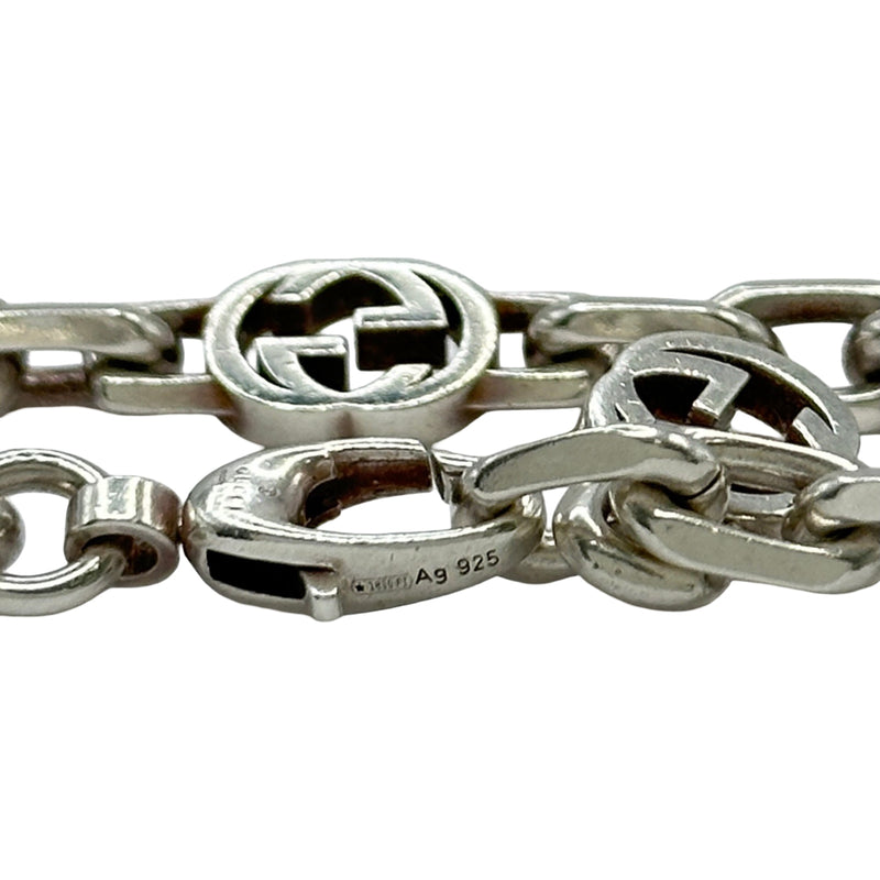 GUCCI シルバーAG925 ネックレス グッチ GUCCI インターロッキングネックレス シルバー Ag925