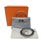 エルメス HERMES ミニケリー2 K刻印　(2025年製) アルジャン/シルバー金具 シェーブルシャムキラ レディース ショルダーバッグ