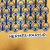 エルメス HERMES カレ45 イエロー・ネイビー シルク レディース スカーフ