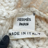 エルメス HERMES カシミヤアランニットベスト アイボリー カシミヤ レディース ベスト