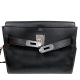 エルメス HERMES ケリーメッセンジャーPM K刻印 ブラック エヴァーグレイン レディース ショルダーバッグ
