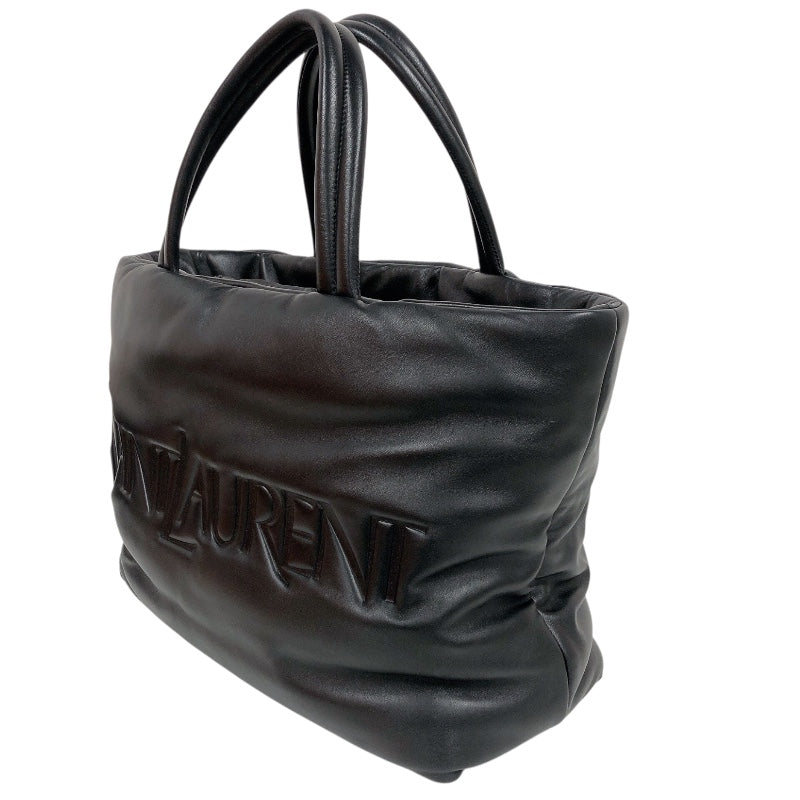 サンローラン SAINT LAURENT ワイドロゴトートバッグ 756269 ブラック